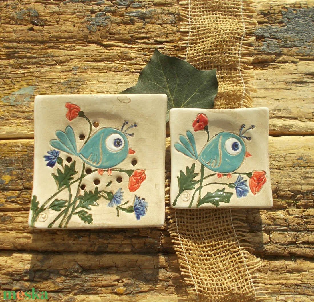 Madárka - otthon & életmód - fürdőszoba - szappantartó - Meska.hu