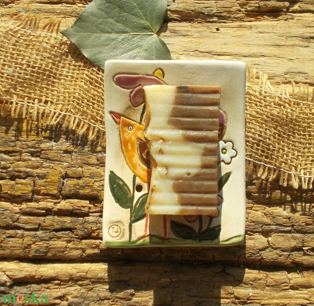 Madárkás szappantartó - otthon & életmód - fürdőszoba - szappantartó - Meska.hu
