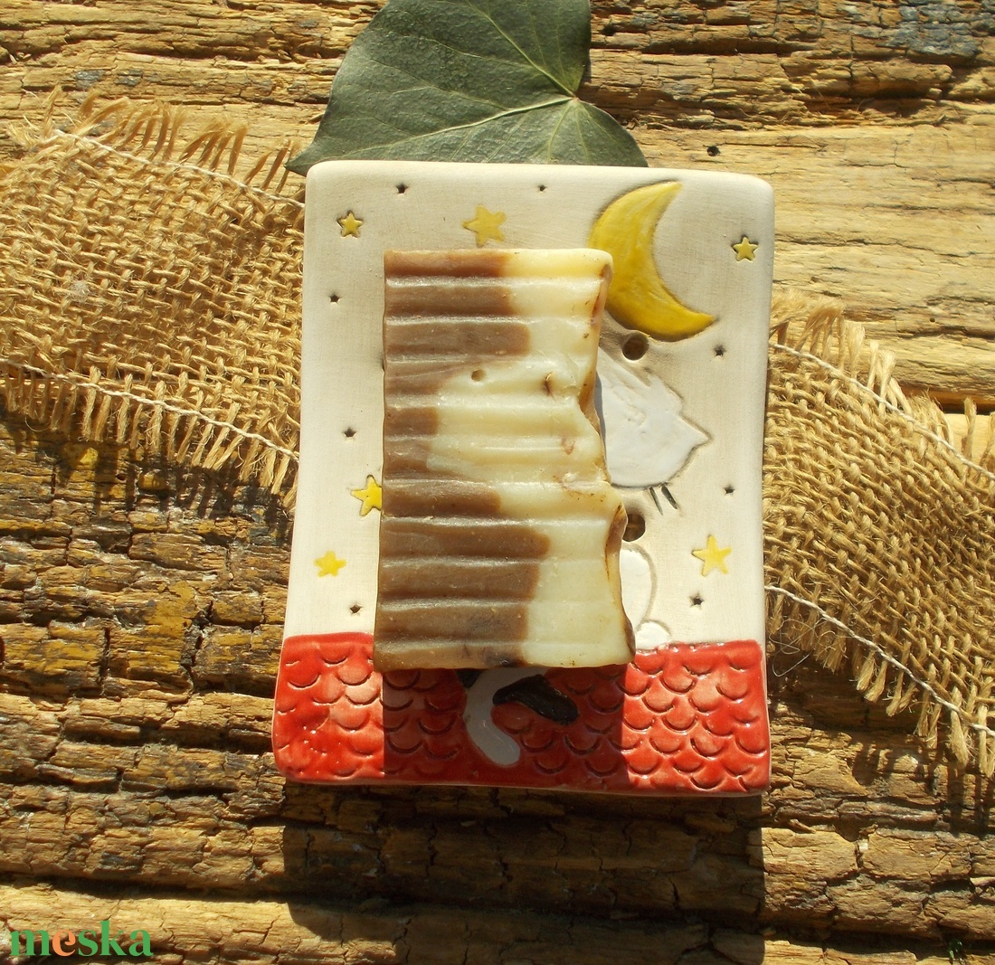 Cicák,  szappantartó - otthon & életmód - fürdőszoba - szappantartó - Meska.hu