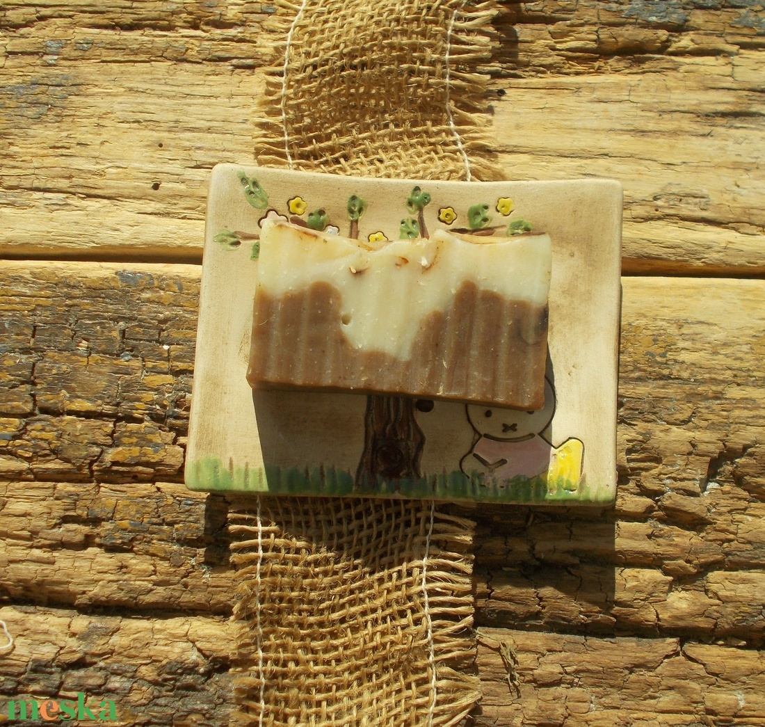 Nyuszis szappantartó - otthon & életmód - fürdőszoba - szappantartó - Meska.hu