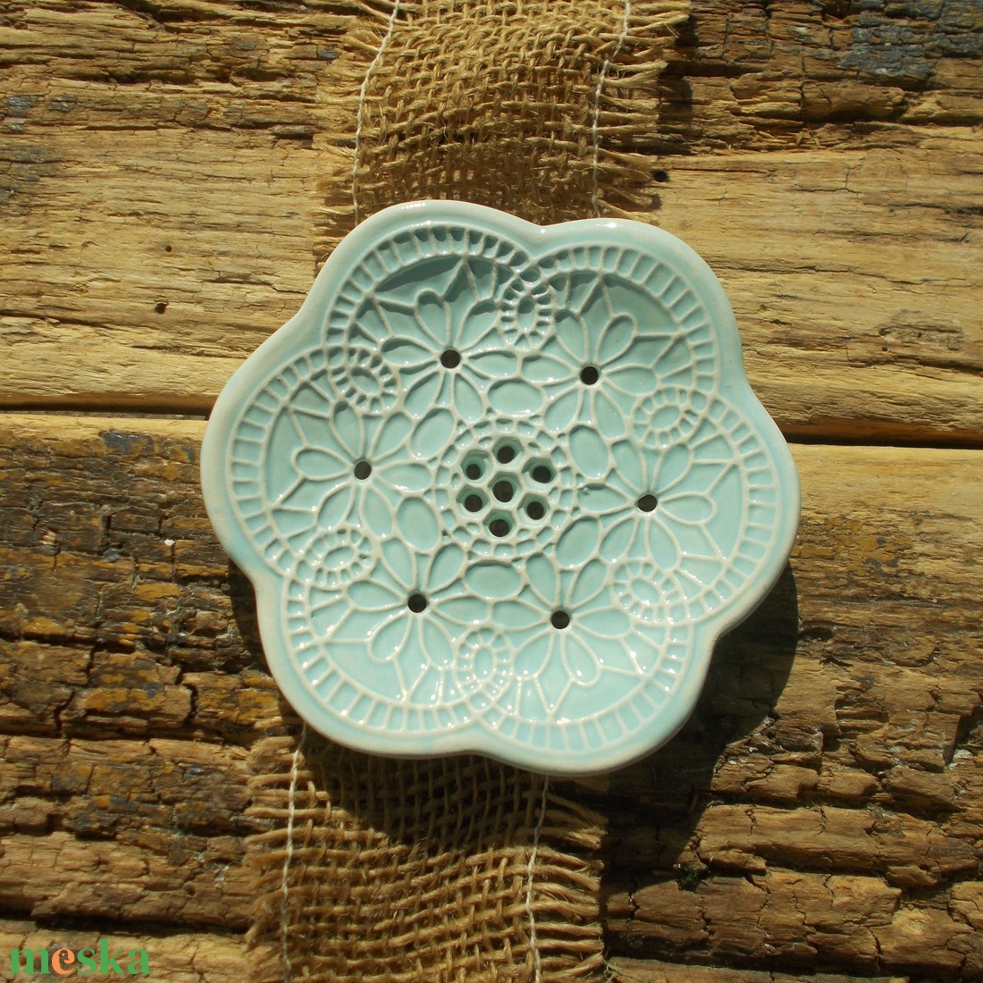 Tenyérnyi szappantartó - otthon & életmód - fürdőszoba - szappantartó - Meska.hu