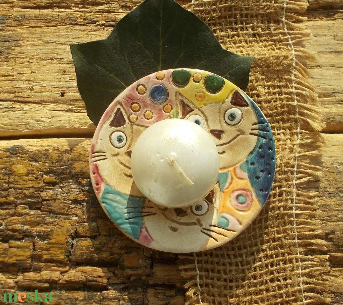 Cicák,  mécsestartó - otthon & életmód - gyertya, illat, aroma - mécses és mécsestartó - Meska.hu