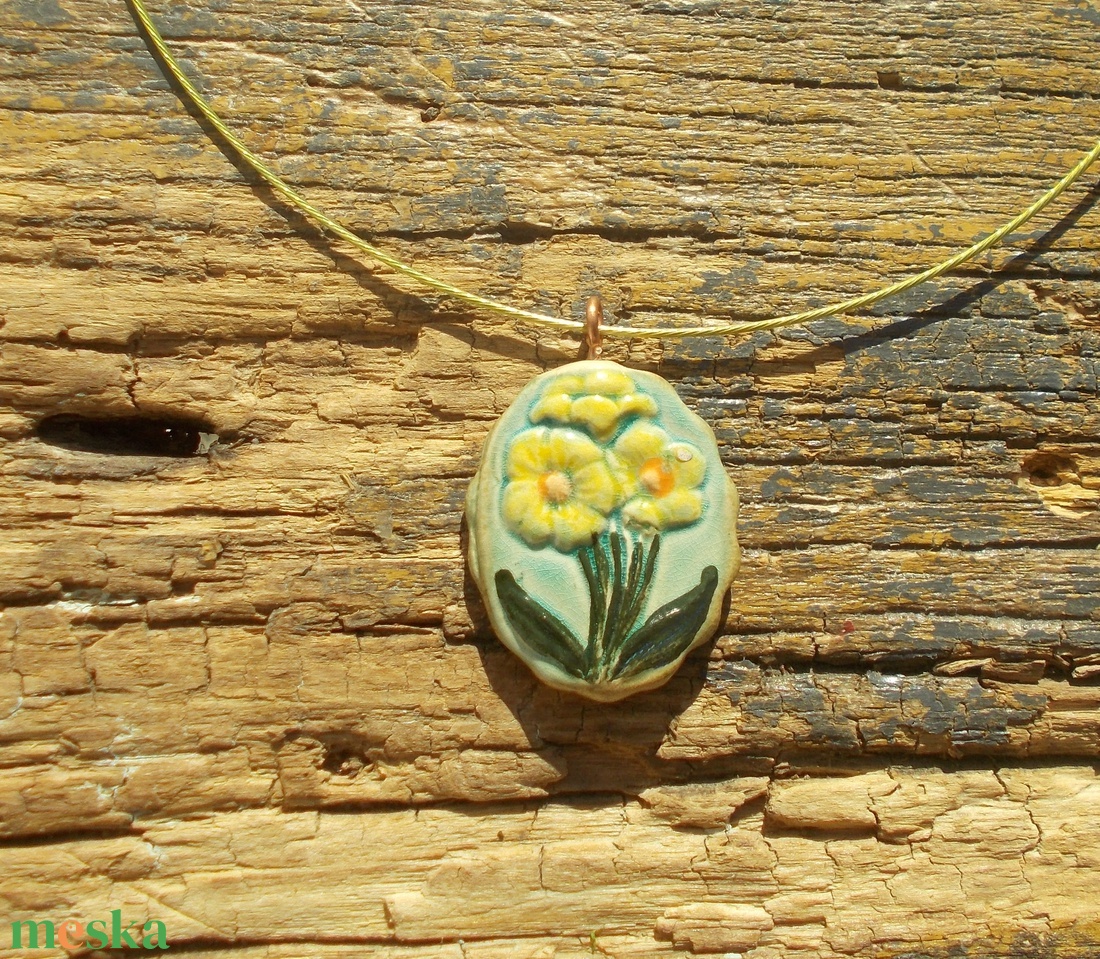 Virágos nyaklánc  - ékszer - nyaklánc - medálos nyaklánc - Meska.hu