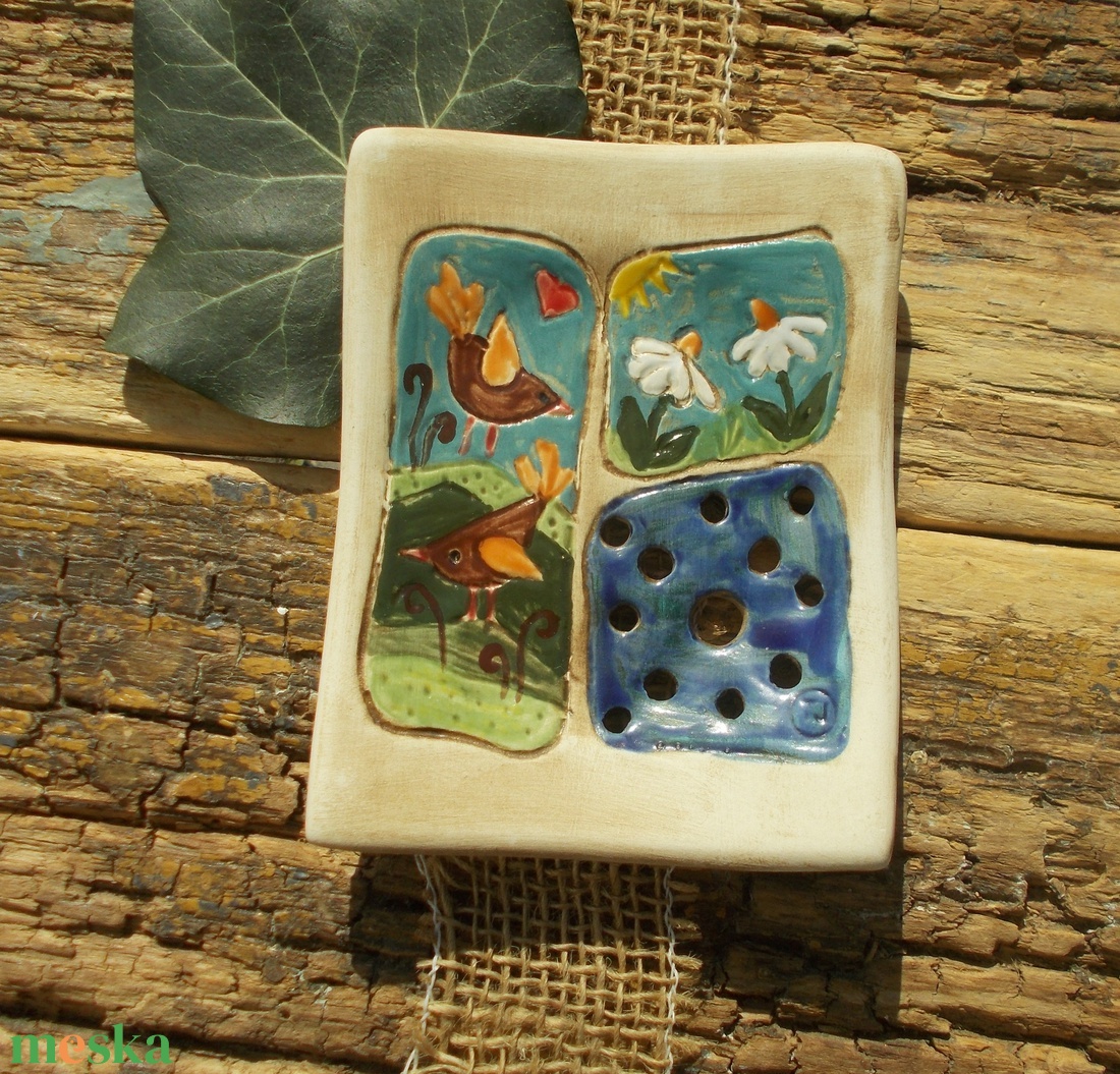 Vidám  szappantartó - otthon & életmód - fürdőszoba - szappantartó - Meska.hu