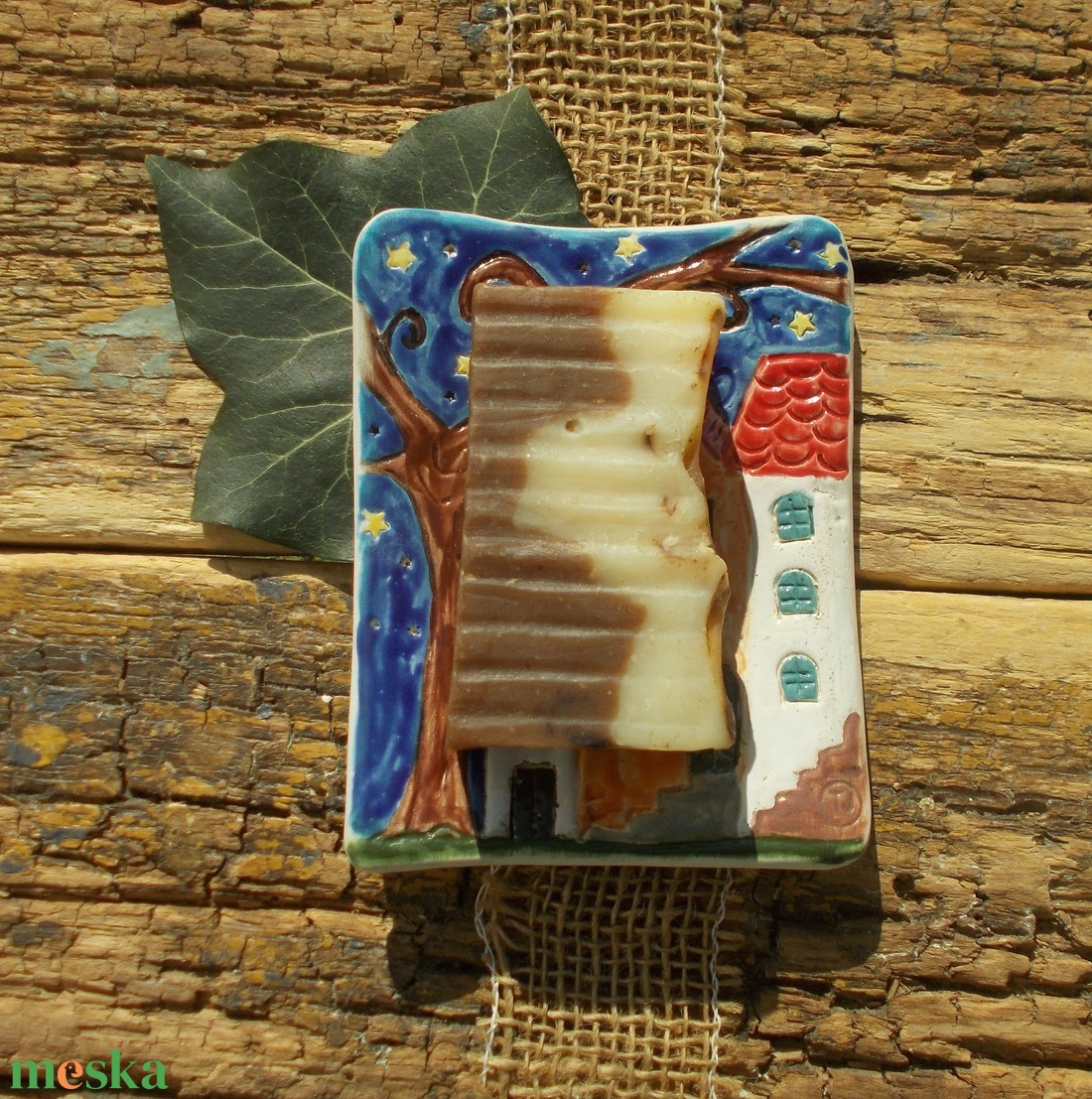 Nyári éj - otthon & életmód - fürdőszoba - szappantartó - Meska.hu