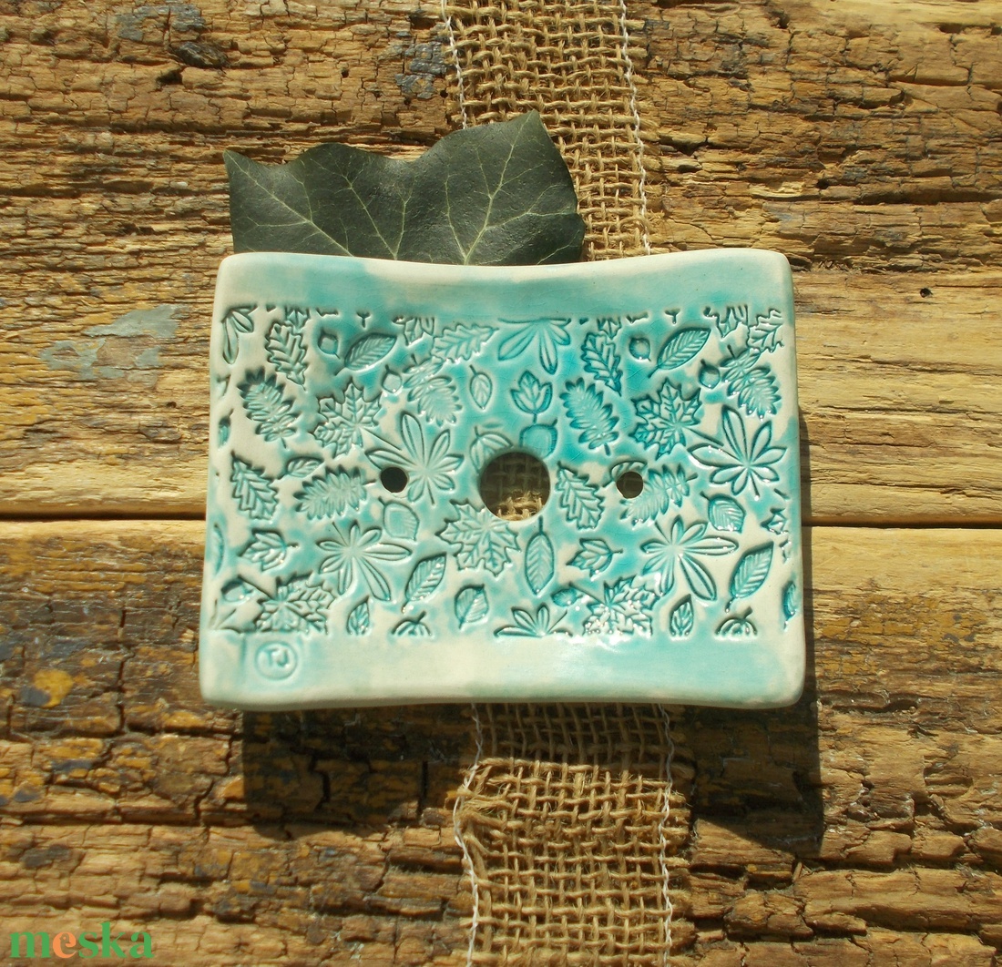 Csipkés  szappantartó - otthon & életmód - fürdőszoba - szappantartó - Meska.hu