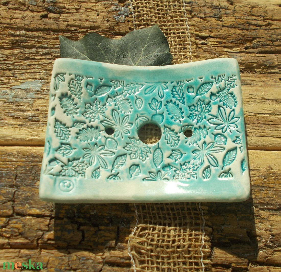 Csipkés  szappantartó - otthon & életmód - fürdőszoba - szappantartó - Meska.hu