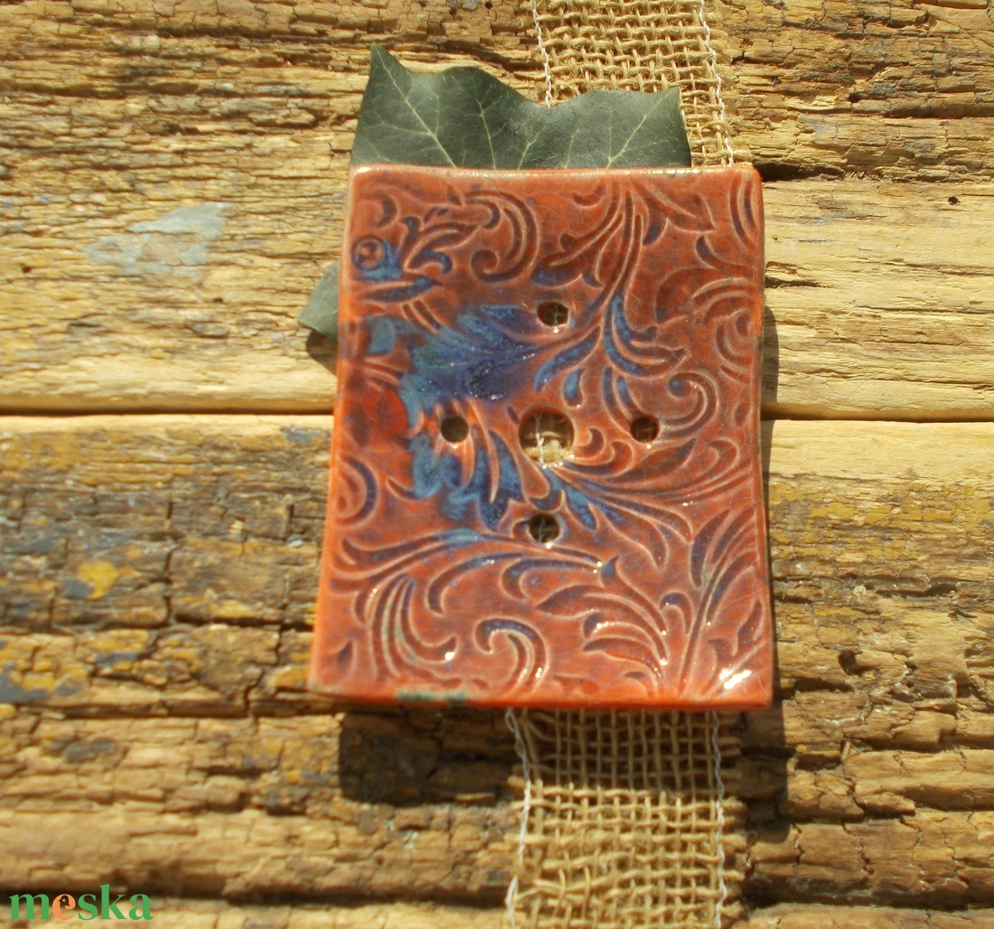 Csipkés szappantartó - otthon & életmód - fürdőszoba - szappantartó - Meska.hu