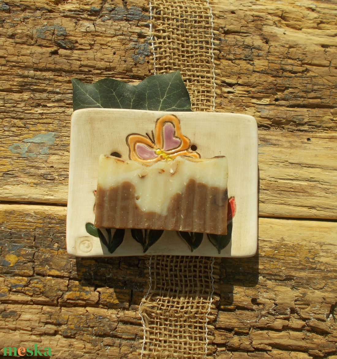 Tulipános  szappantartó - otthon & életmód - fürdőszoba - szappantartó - Meska.hu