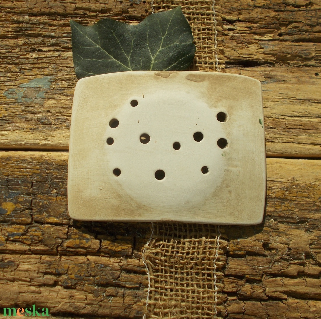 Tulipános  szappantartó - otthon & életmód - fürdőszoba - szappantartó - Meska.hu