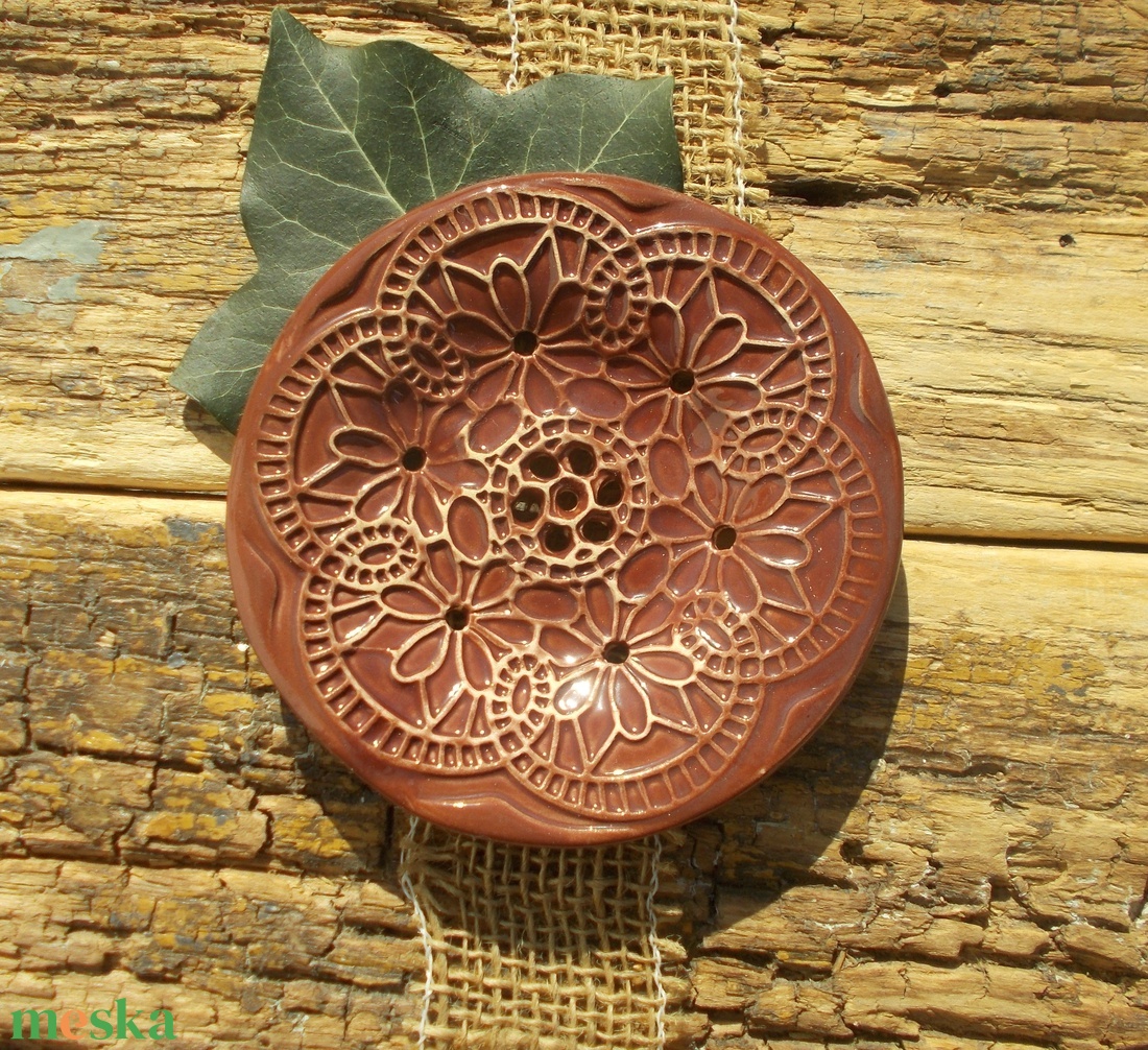 Tenyérnyi szappantartó - otthon & életmód - fürdőszoba - szappantartó - Meska.hu