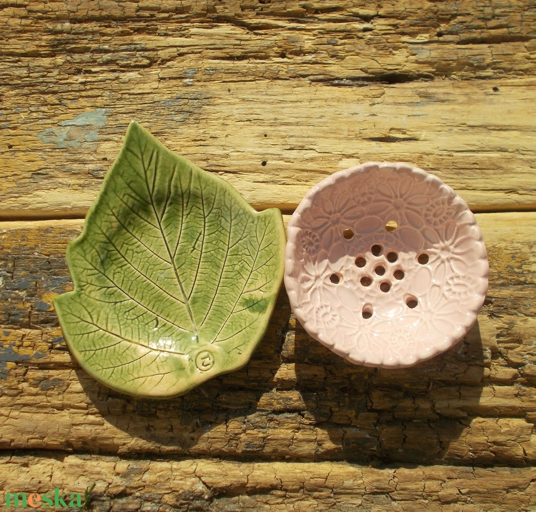 Kétrészes szappantartó - otthon & életmód - fürdőszoba - szappantartó - Meska.hu