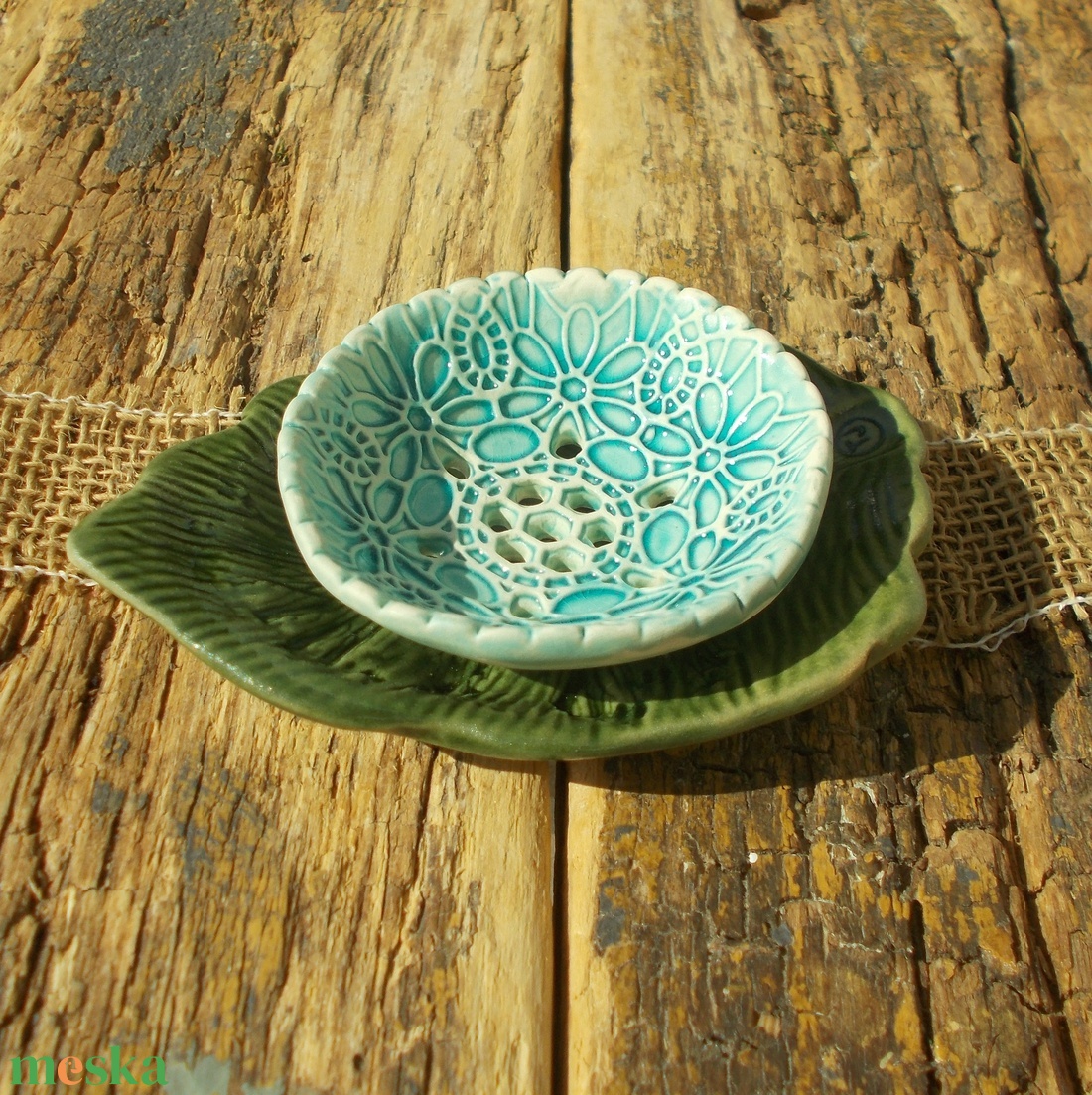 Kétrészes szappantartó - otthon & életmód - fürdőszoba - szappantartó - Meska.hu