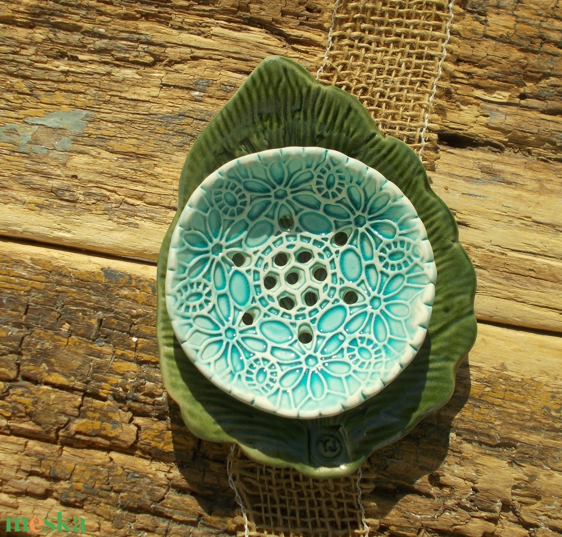 Kétrészes szappantartó - otthon & életmód - fürdőszoba - szappantartó - Meska.hu