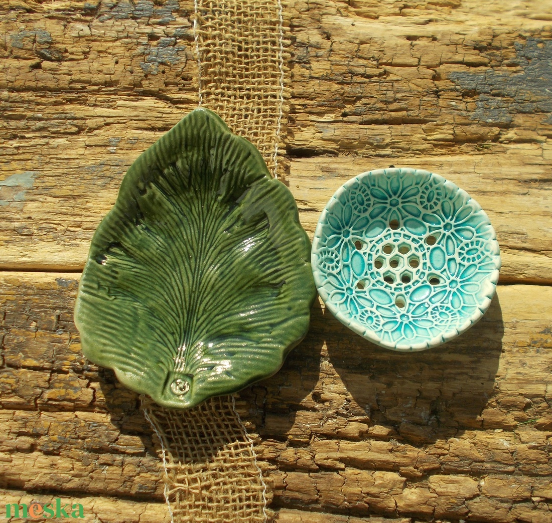 Kétrészes szappantartó - otthon & életmód - fürdőszoba - szappantartó - Meska.hu