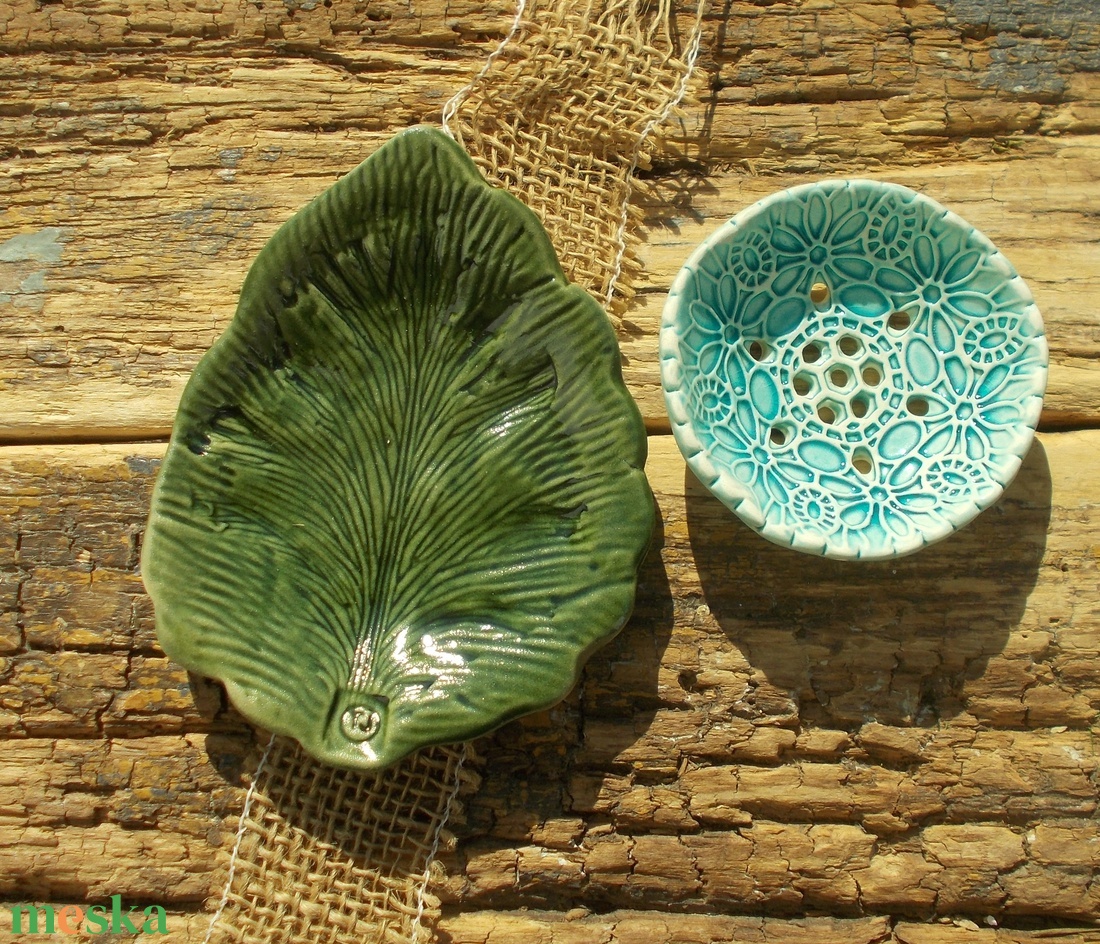 Kétrészes szappantartó - otthon & életmód - fürdőszoba - szappantartó - Meska.hu