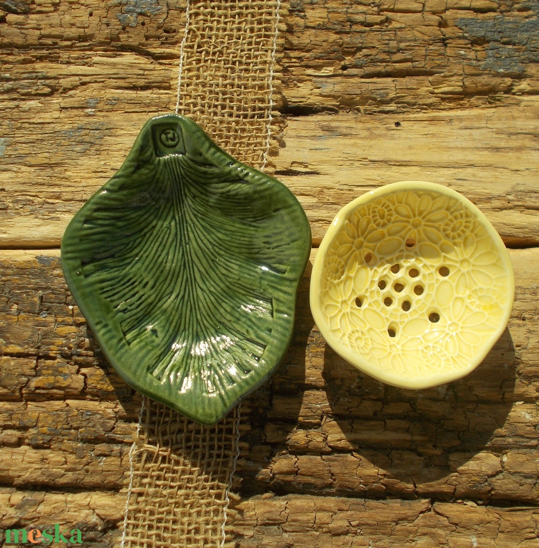 Kétrészes szappantartó - otthon & életmód - fürdőszoba - szappantartó - Meska.hu