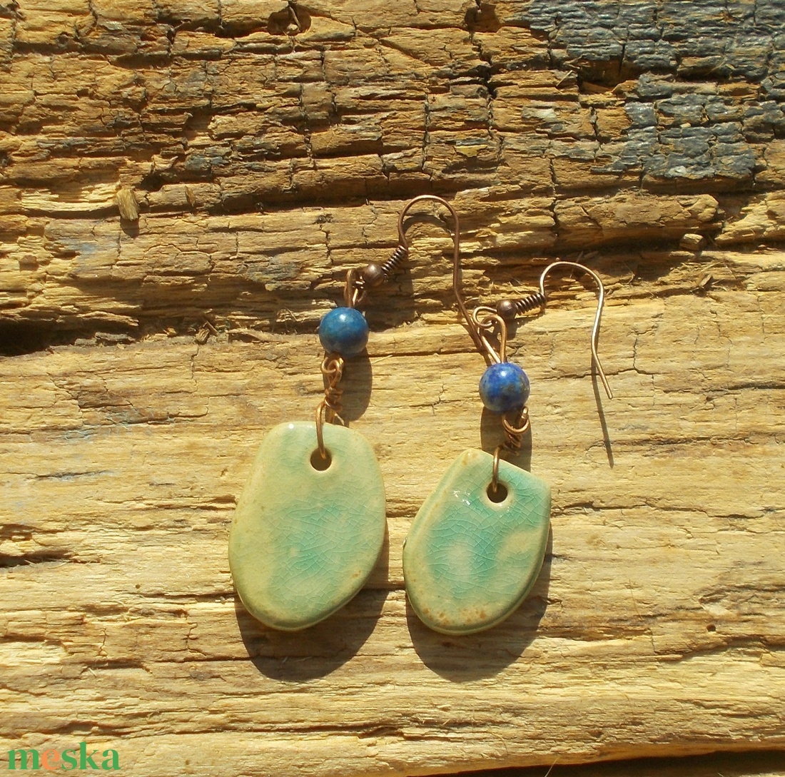 Szitakötős fülbevaló - ékszer - fülbevaló - lógó fülbevaló - Meska.hu