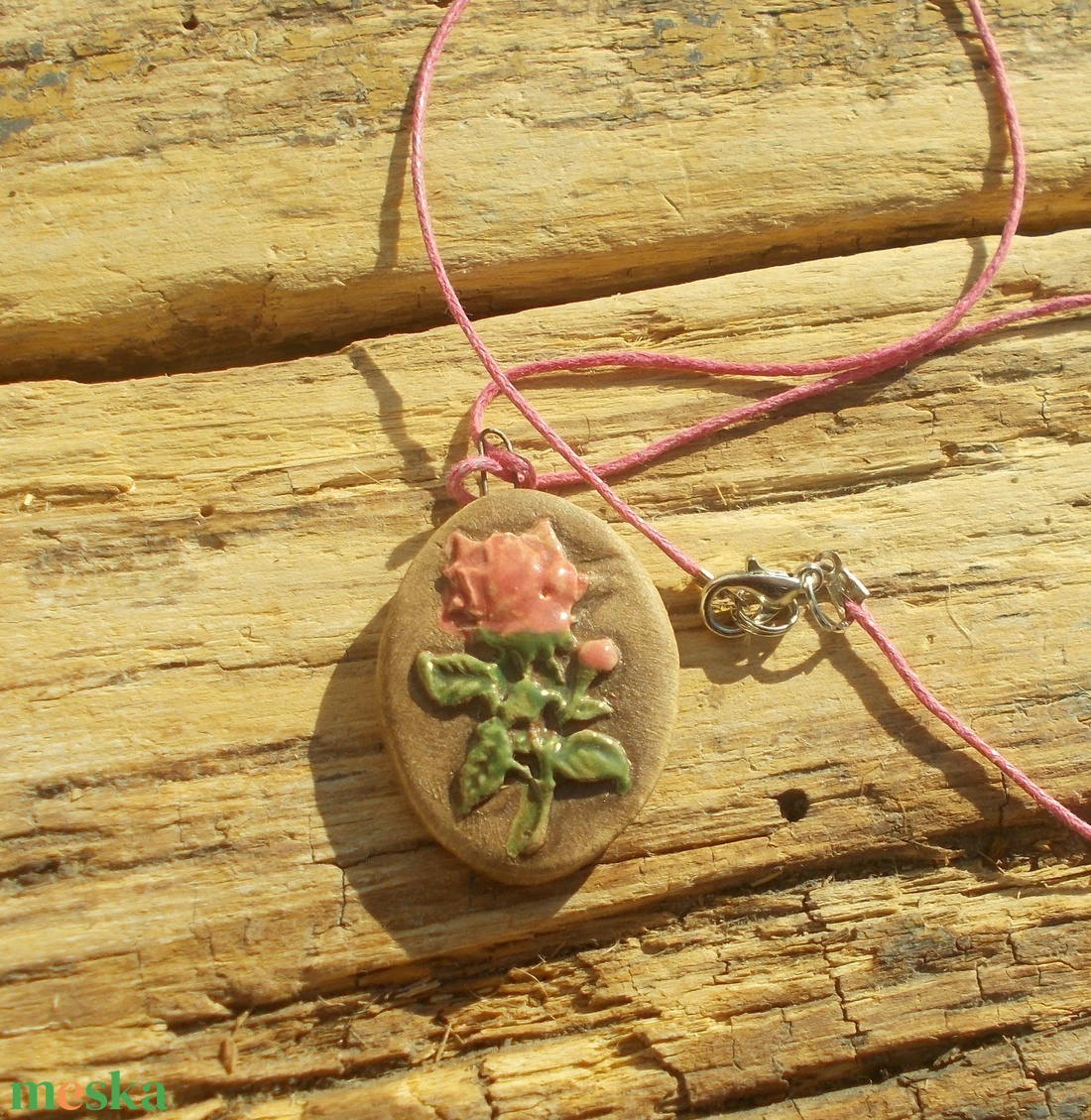 Virágos nyaklánc  - ékszer - nyaklánc - medálos nyaklánc - Meska.hu