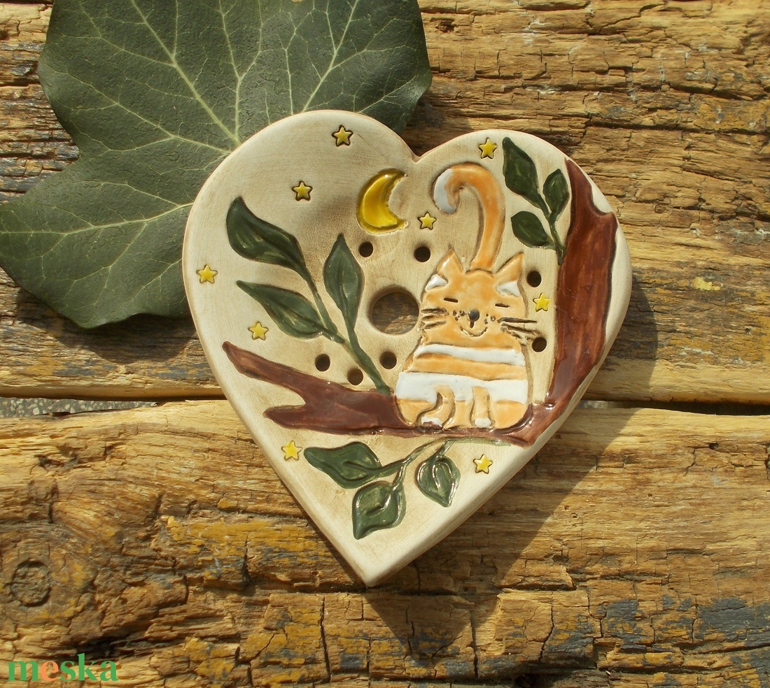 Cirmi a fán - otthon & életmód - fürdőszoba - szappantartó - Meska.hu