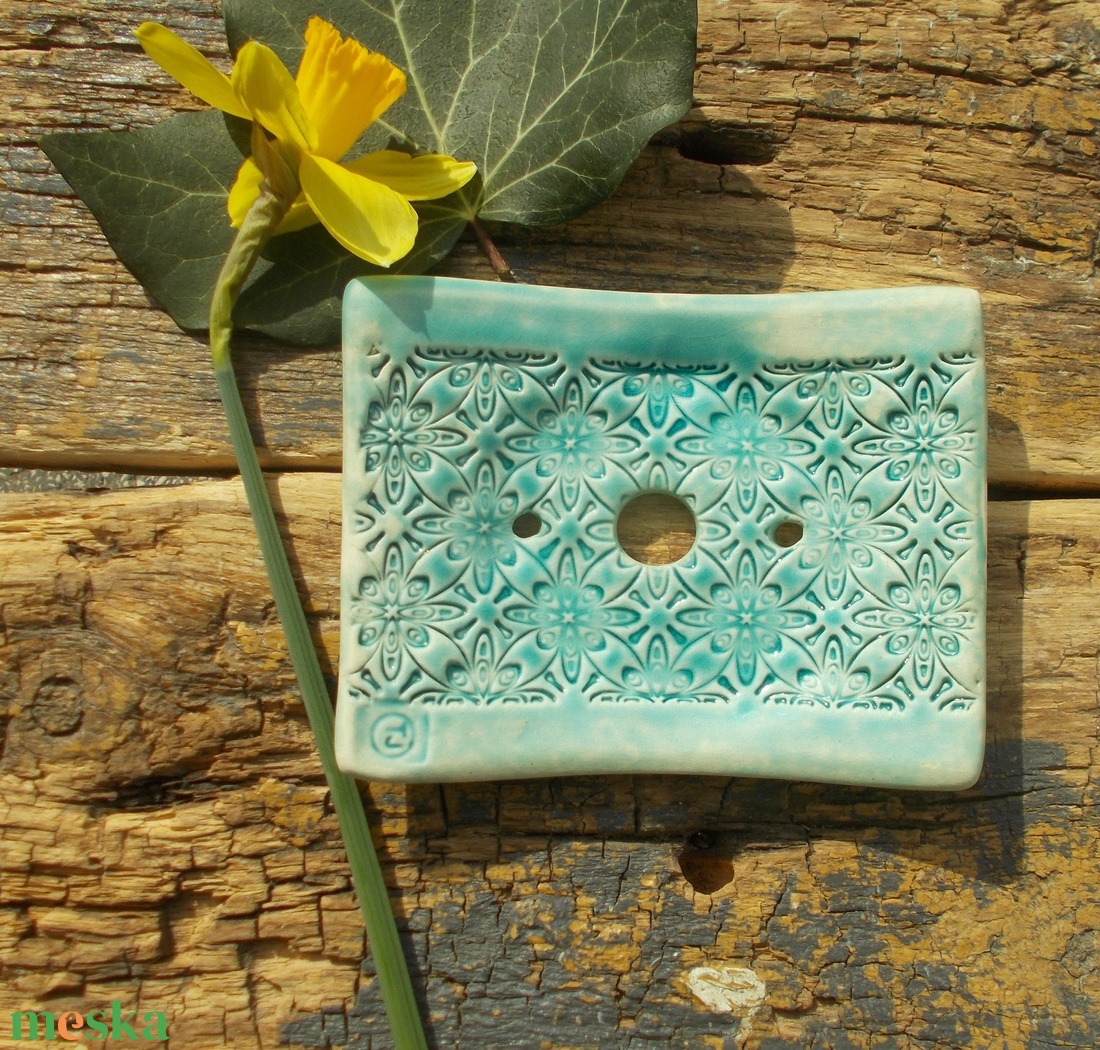 Antikolt szappantartó - otthon & életmód - fürdőszoba - szappantartó - Meska.hu