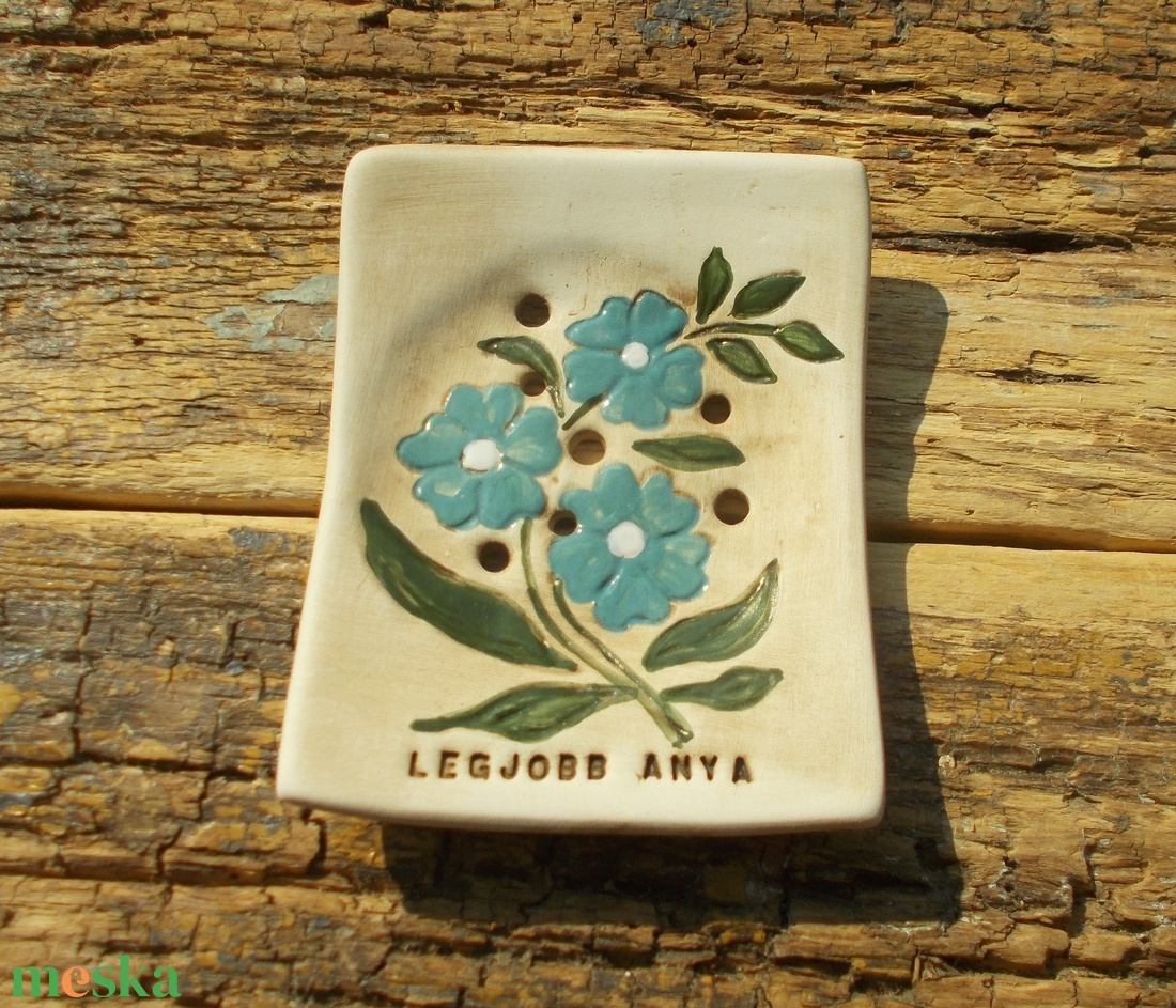 Legjobb anya - otthon & életmód - fürdőszoba - szappantartó - Meska.hu