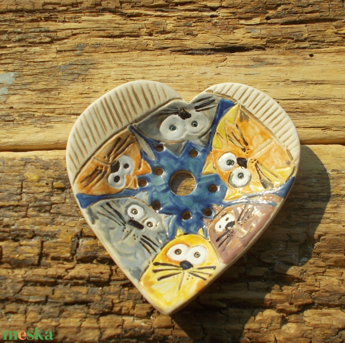 6 macsek :) - otthon & életmód - fürdőszoba - szappantartó - Meska.hu