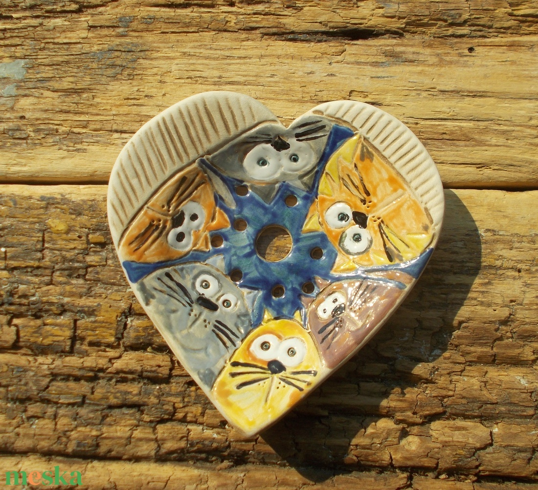 6 macsek :) - otthon & életmód - fürdőszoba - szappantartó - Meska.hu