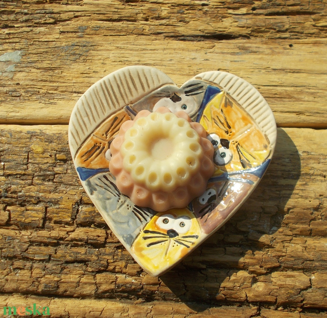 6 macsek :) - otthon & életmód - fürdőszoba - szappantartó - Meska.hu