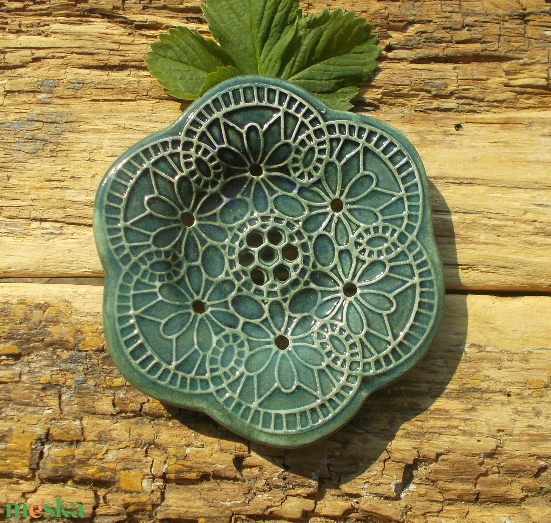 Tenyérnyi szappantartó - otthon & életmód - fürdőszoba - szappantartó - Meska.hu