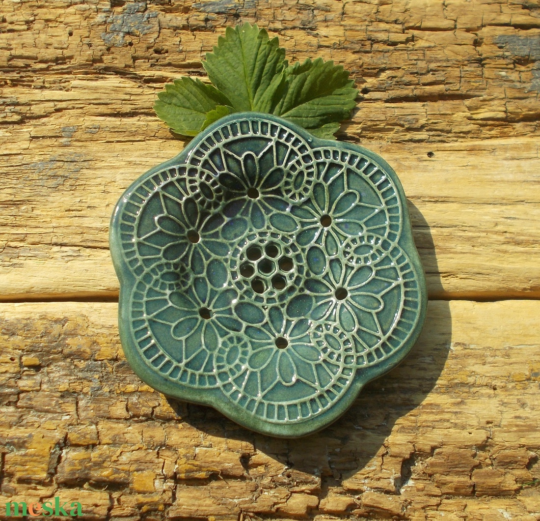 Tenyérnyi szappantartó - otthon & életmód - fürdőszoba - szappantartó - Meska.hu