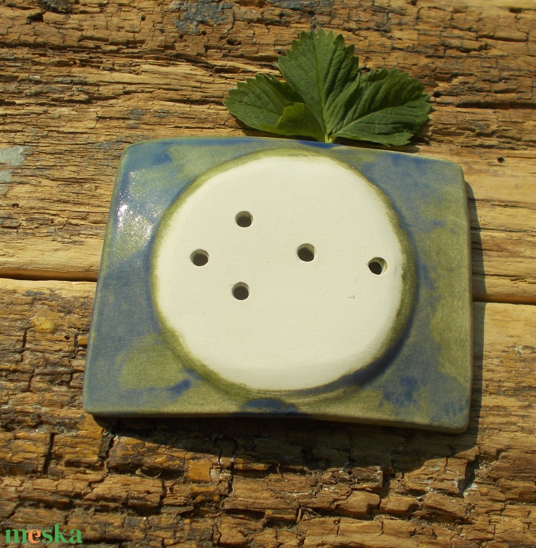 Antikolt szappantartó - otthon & életmód - fürdőszoba - szappantartó - Meska.hu