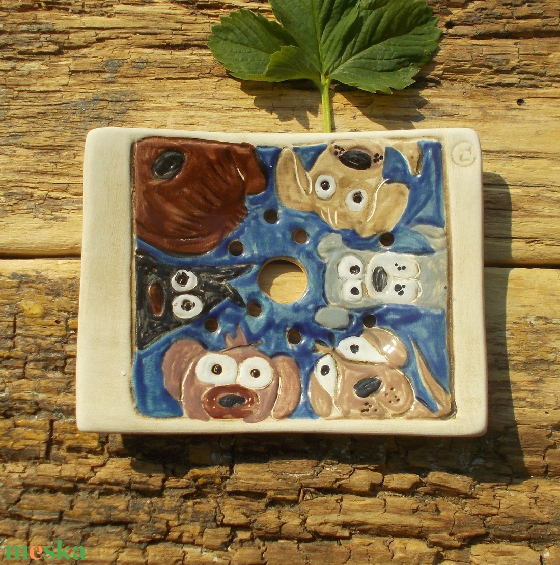 Kutyusok - otthon & életmód - fürdőszoba - szappantartó - Meska.hu