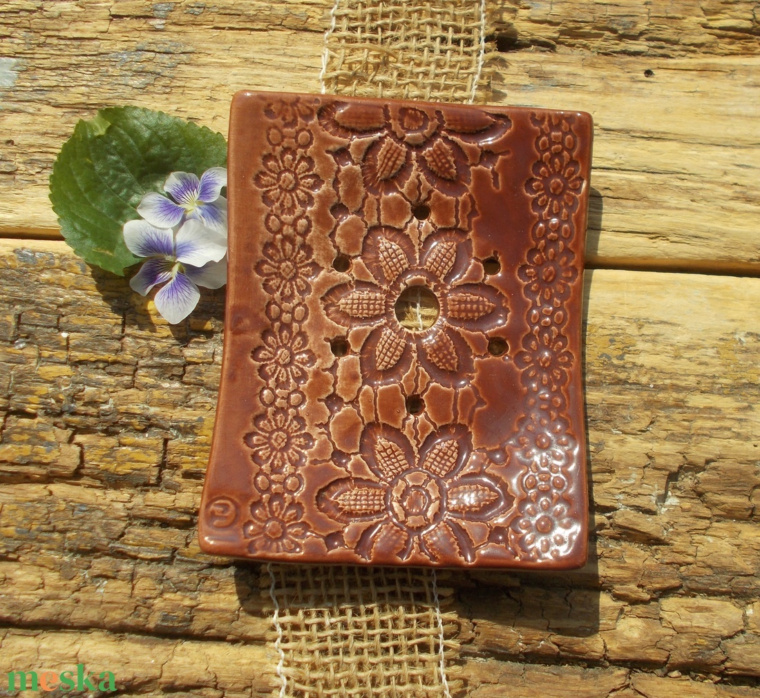 Antikolt  szappantartó - otthon & életmód - fürdőszoba - szappantartó - Meska.hu