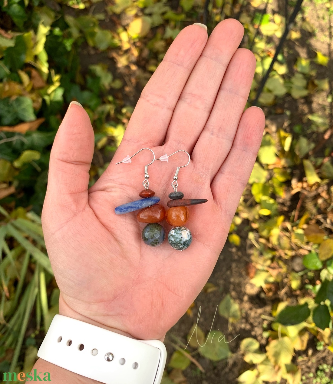 Ágas-bogas - ásványfülbevaló - ékszer - fülbevaló - lógó fülbevaló - Meska.hu