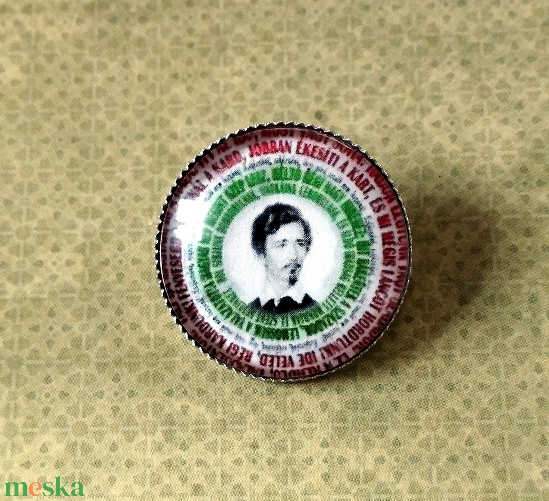 Petőfi kitűző - ékszer - kitűző és bross - Meska.hu Petőfi kitűző - ékszer - kitűző és bross - Meska.hu