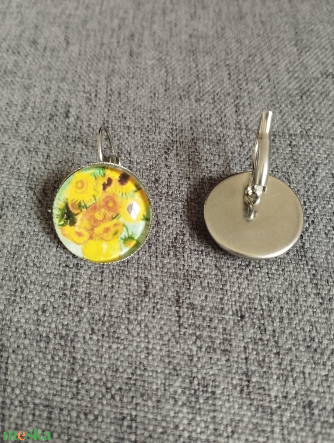 Van Gogh ihlette francia kapcsos fülbevaló orvosi acél szerelékkel - ékszer - fülbevaló - lógós kerek fülbevaló - Meska.hu Van Gogh ihlette francia kapcsos fülbevaló orvosi acél szerelékkel - ékszer - fülbevaló - lógós kerek fülbevaló - Meska.hu