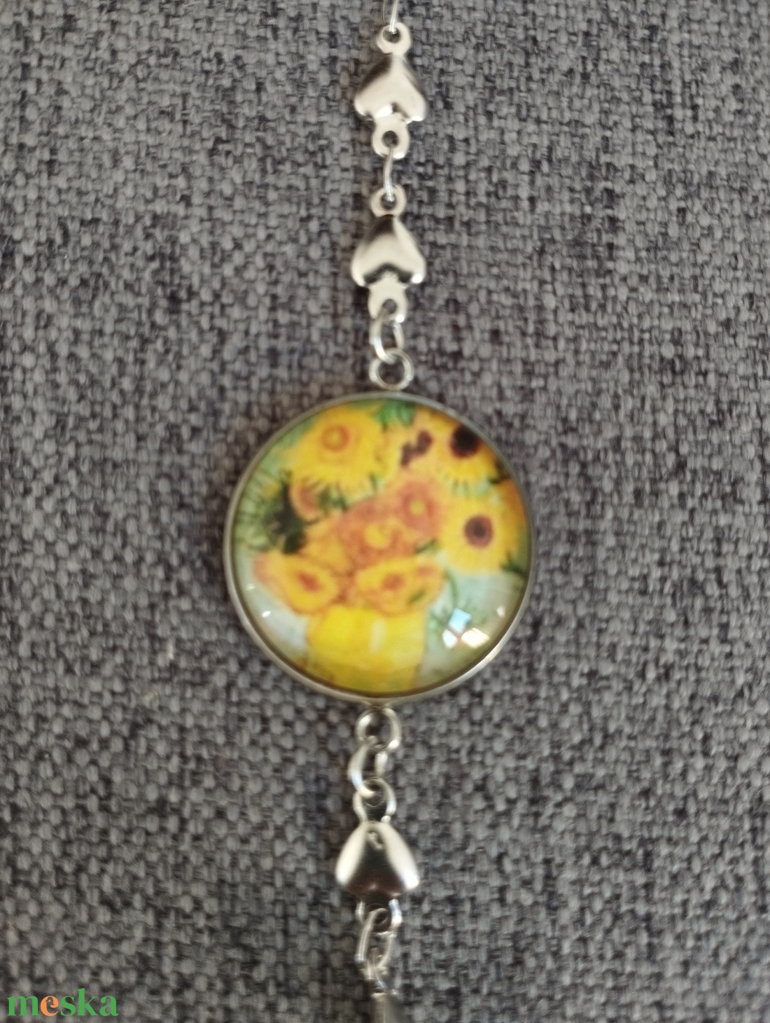 Van Gogh ihlette üveg lencsés, orvosi acél karkötő - ékszer - karkötő - karkötő medállal - Meska.hu Van Gogh ihlette üveg lencsés, orvosi acél karkötő - ékszer - karkötő - karkötő medállal - Meska.hu