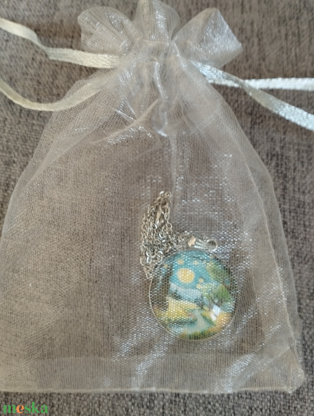 Üveg lencsés, orvosi acél nyaklánc Van Gogh motívummal - ékszer - nyaklánc - medálos nyaklánc - Meska.hu Üveg lencsés, orvosi acél nyaklánc Van Gogh motívummal - ékszer - nyaklánc - medálos nyaklánc - Meska.hu