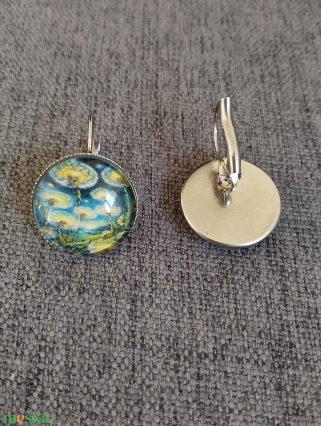Van Gogh ihlette fülbevaló orvosi acél szerelékkel - ékszer - fülbevaló - lógós kerek fülbevaló - Meska.hu Van Gogh ihlette fülbevaló orvosi acél szerelékkel - ékszer - fülbevaló - lógós kerek fülbevaló - Meska.hu