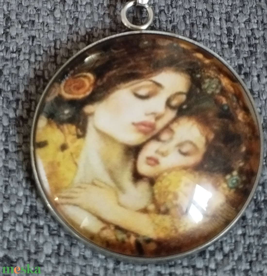 Klimt ihlette fülbevaló orvosi acél szerelékkel - ékszer - fülbevaló - lógós kerek fülbevaló - Meska.hu Klimt ihlette fülbevaló orvosi acél szerelékkel - ékszer - fülbevaló - lógós kerek fülbevaló - Meska.hu