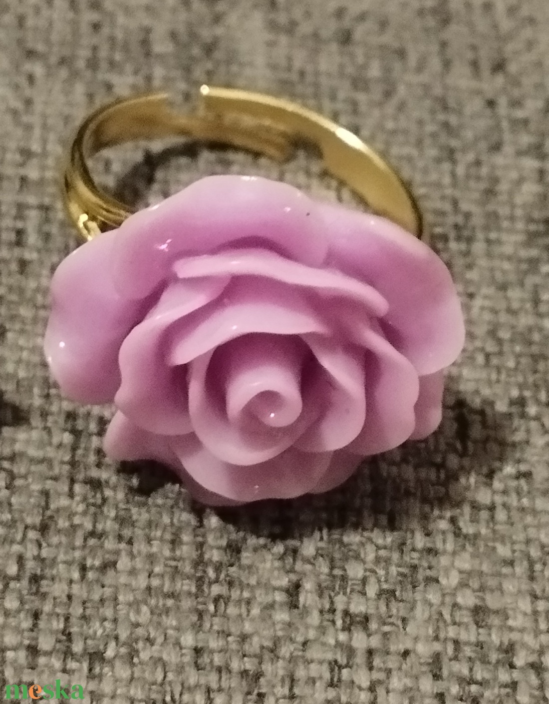 Rózsa gyűrű  - ékszer - gyűrű - figurális gyűrű - Meska.hu