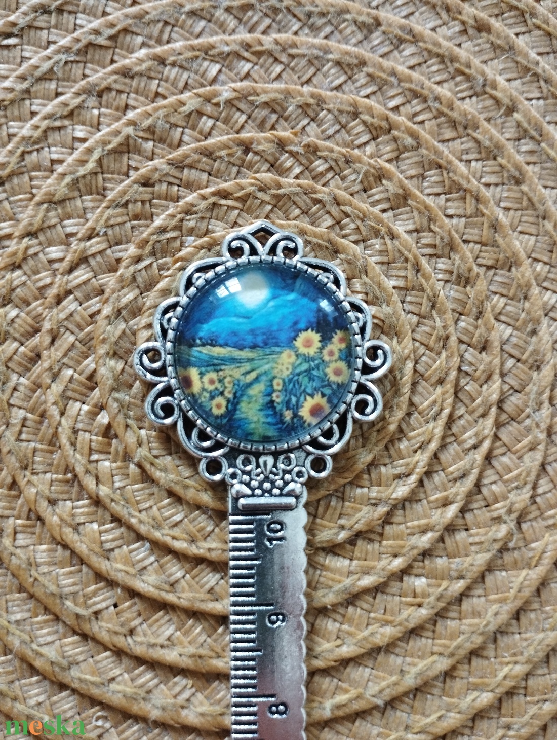 Vonalzó vagy könyvjelző Van Gogh motívumos lencsével - táska & tok - kulcstartó & táskadísz - kulcstartó - Meska.hu Vonalzó vagy könyvjelző Van Gogh motívumos lencsével - táska & tok - kulcstartó & táskadísz - kulcstartó - Meska.hu