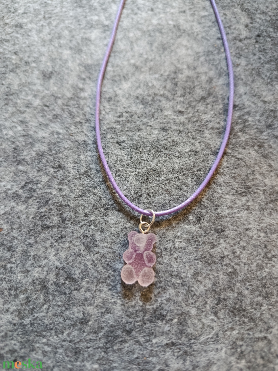 Gumimacis nyaklánc   - ékszer - nyaklánc - medálos nyaklánc - Meska.hu