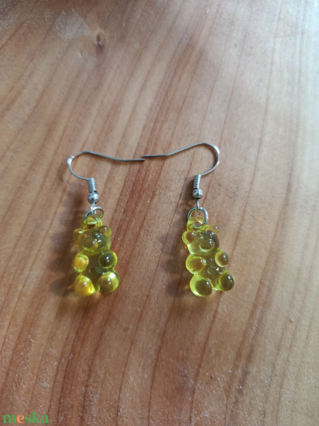 Gumimacis  fülbevaló - ékszer - nyaklánc - medálos nyaklánc - Meska.hu