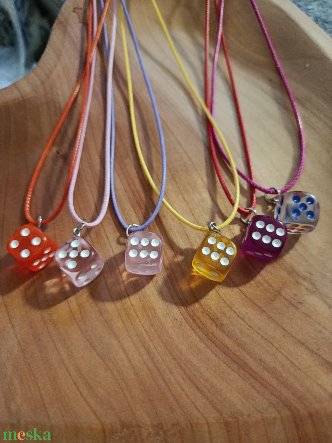 Dobókocka nyaklánc   - ékszer - nyaklánc - medálos nyaklánc - Meska.hu