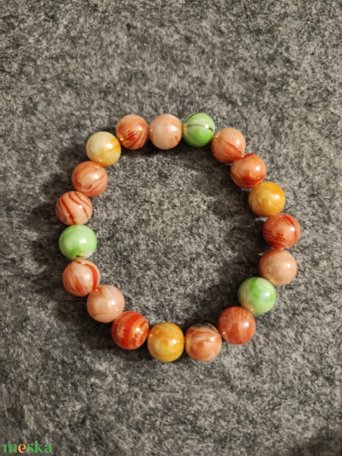 Cukorka színű karkötő gyermekeknek  - ékszer - karkötő - gyöngyös karkötő - Meska.hu