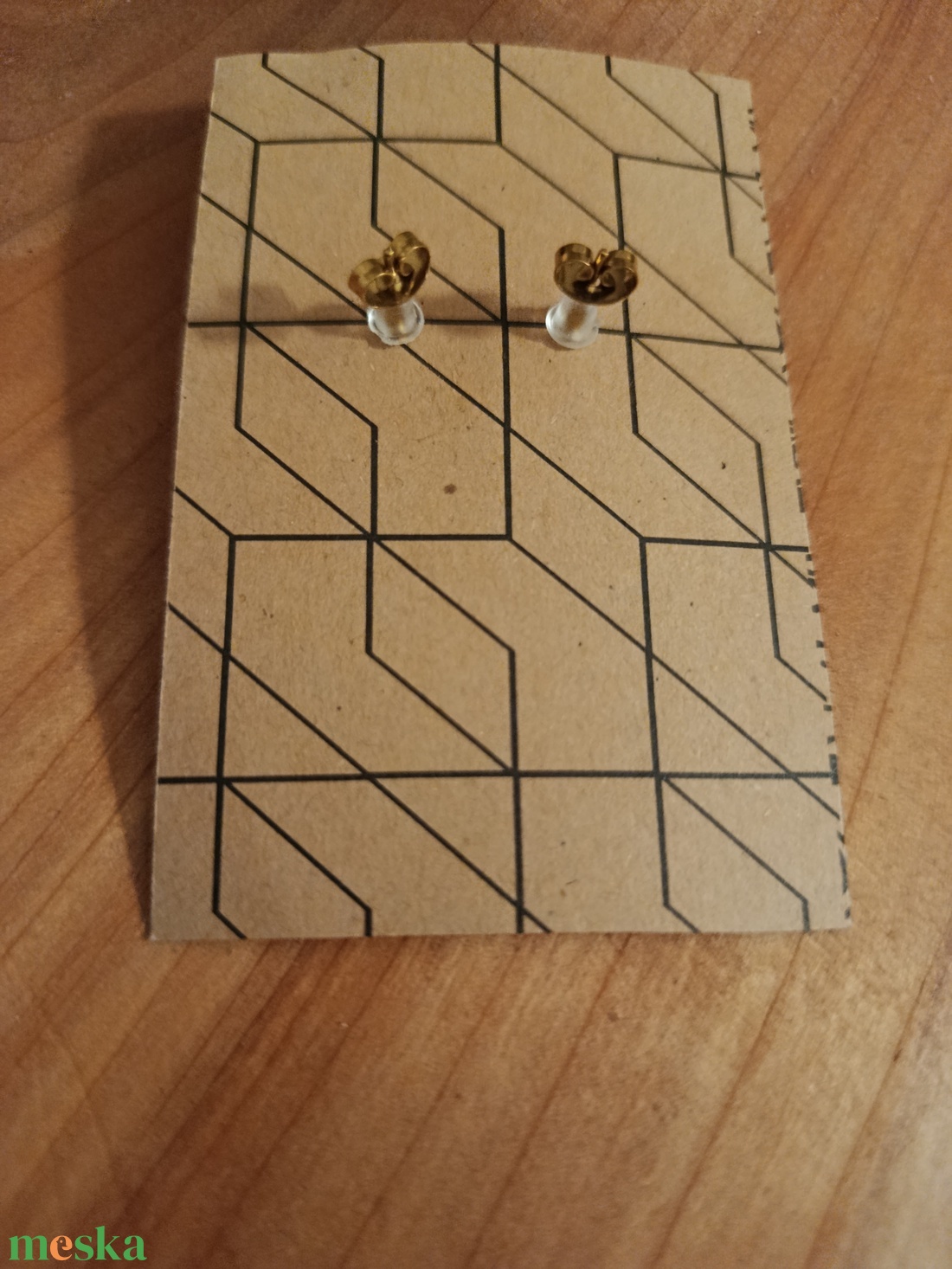 Kávé témájú orvosi acél fülbevaló  - ékszer - fülbevaló - lógó fülbevaló - Meska.hu