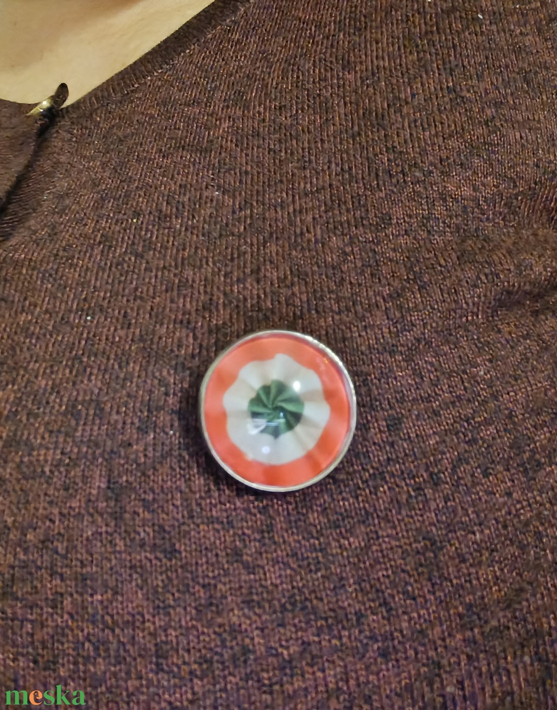 Kokárda kitűző  - ékszer - kitűző és bross - Meska.hu