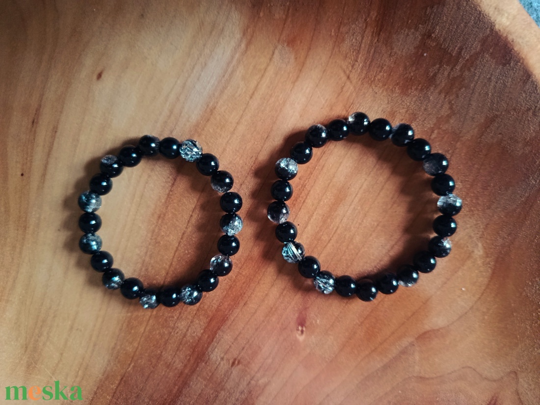 Páros karkötő  - ékszer - karkötő - gyöngyös karkötő - Meska.hu